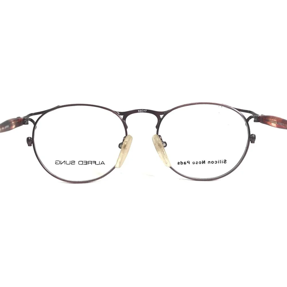 Alfred Sung Eyeglasses Frames 1503 COL 3 Rustic Purple Pink Tortoise 50-17-140
